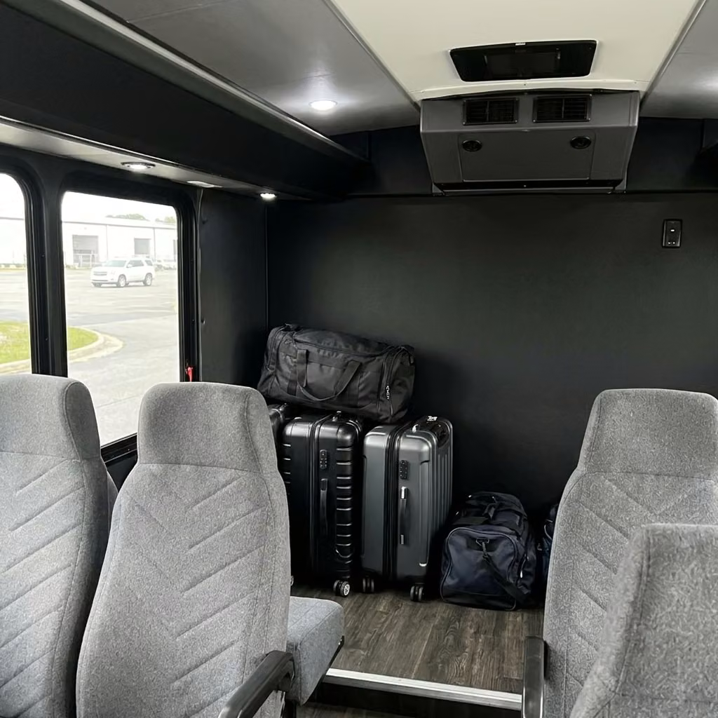 bullhead city 15 passenger minibus luggage area