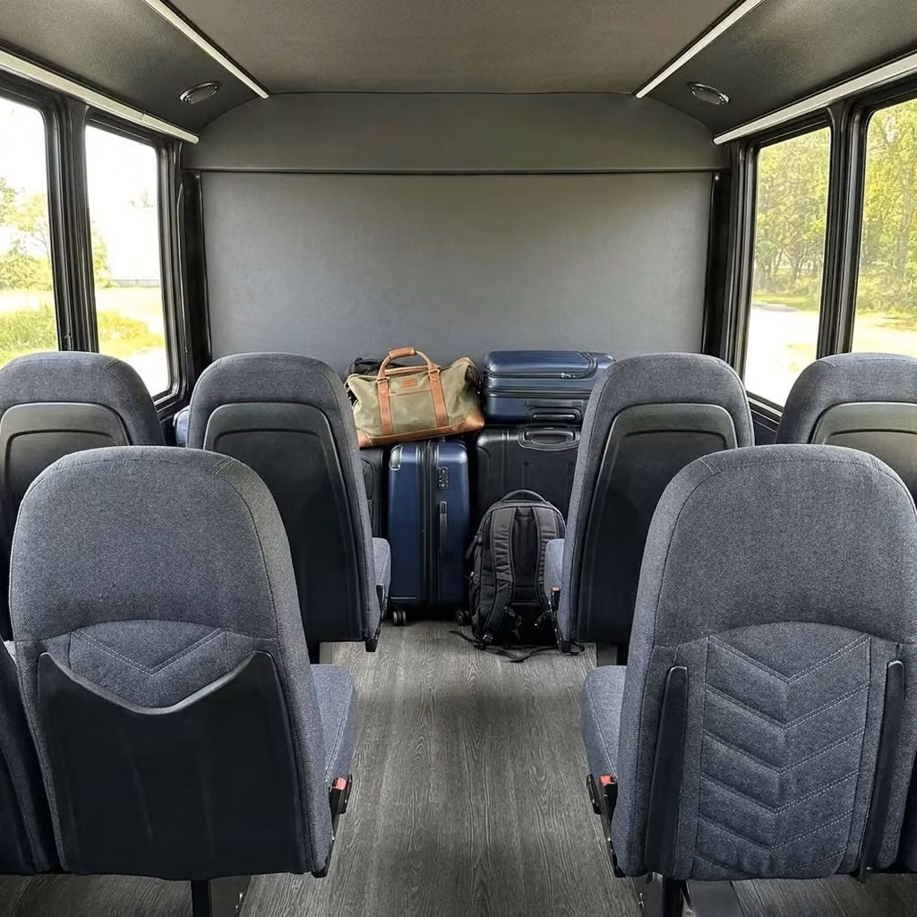 bullhead city 25 passenger minibus luggage area