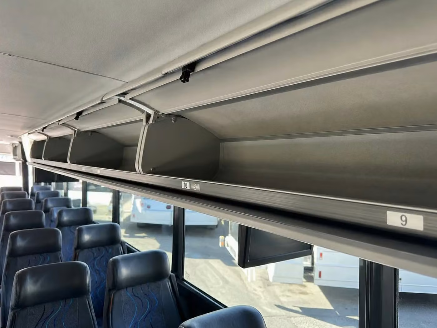 bullhead city 25 passenger minibus overhead storage