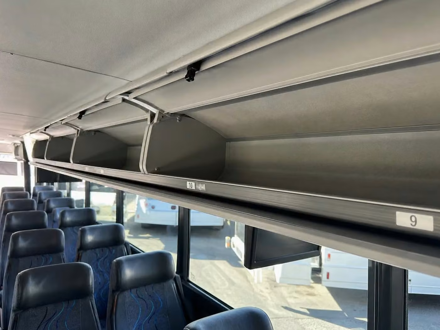 bullhead city 28 passenger minibus overhead storage