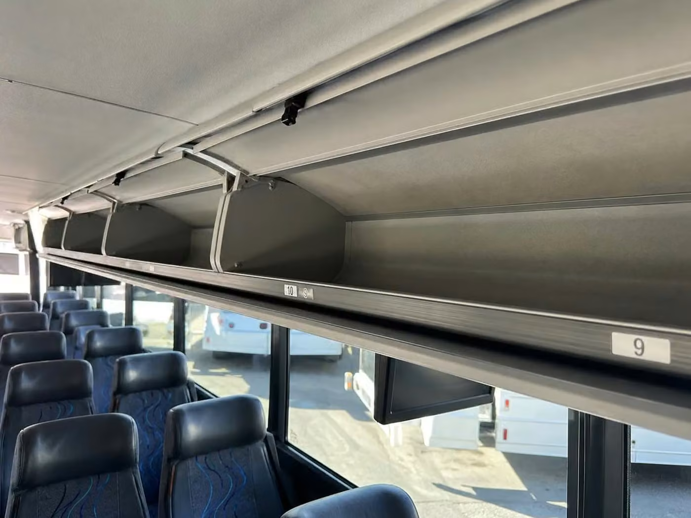 bullhead city 35 passenger minibus overhead storage