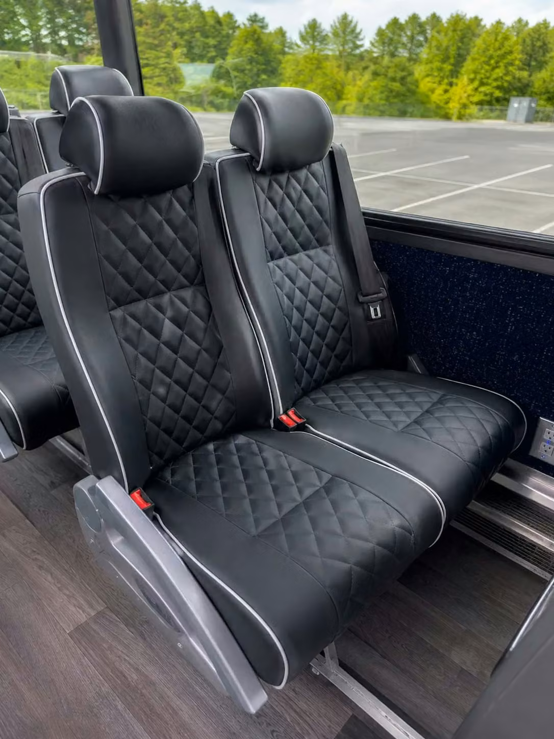 bullhead city 56 passenger charter bus reclining seats