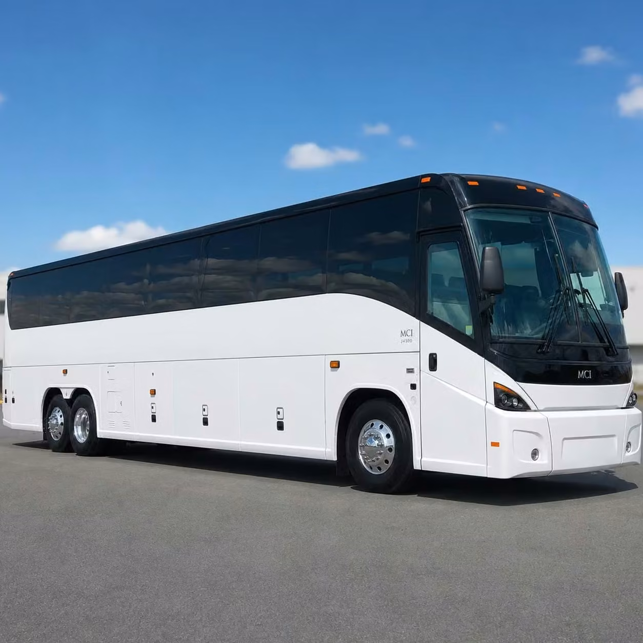 bullhead city 56 passenger military charter buses with undercarriage gear bays