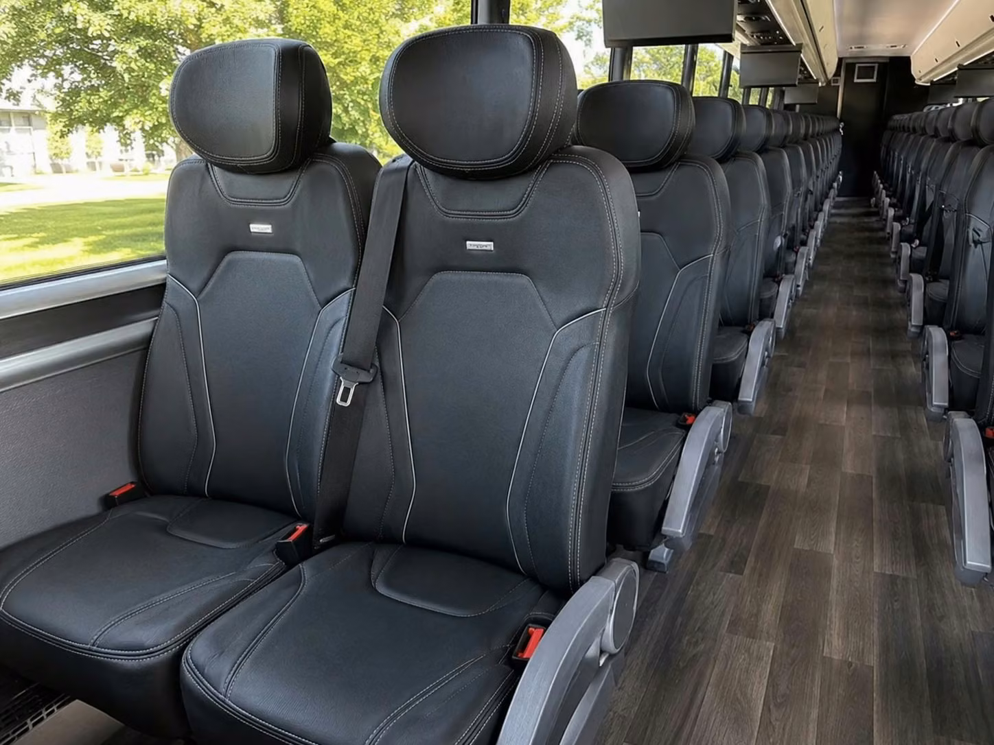 bullhead city charter bus interior 1
