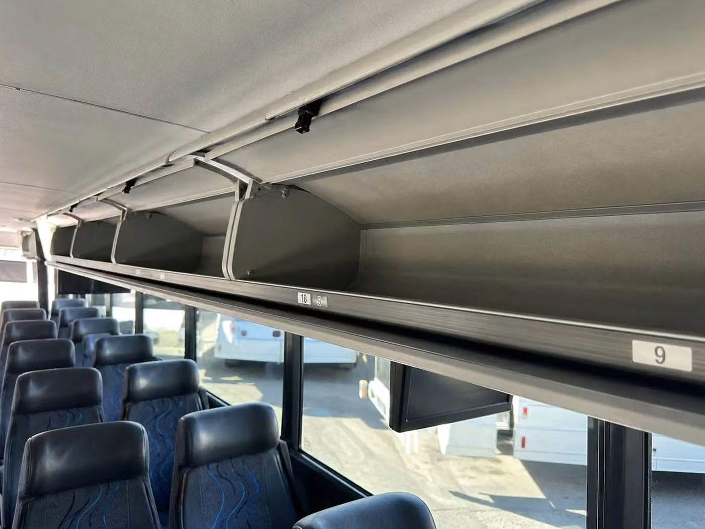 bullhead city charter bus overhead storage