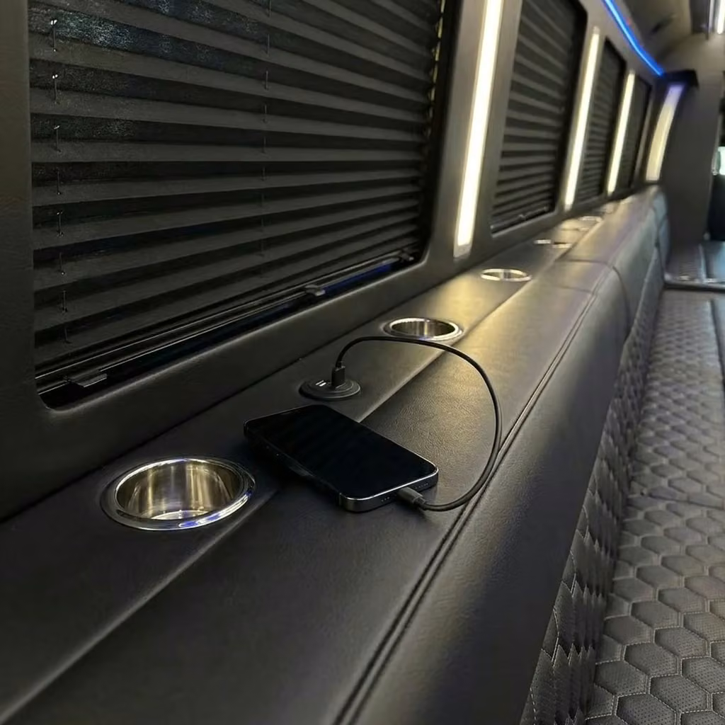 bullhead city party bus usb charging