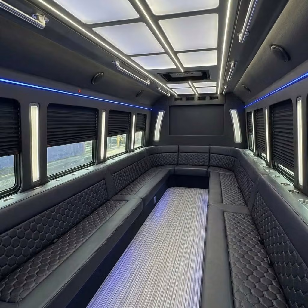 bullhead city party bus wraparound seating