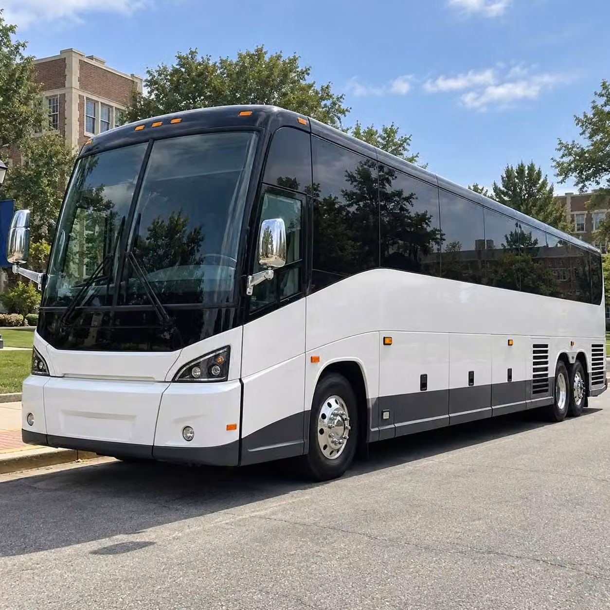 bullhead city sports charter buses with wifi power outlets tvs and restrooms
