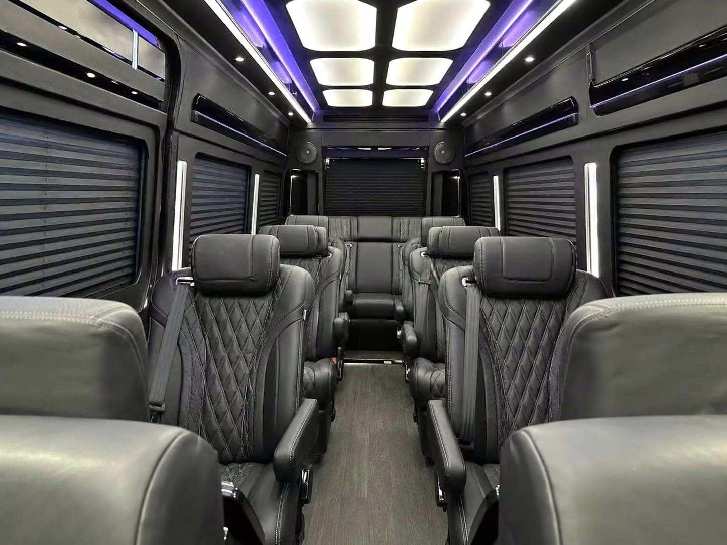 bullhead city sprinter van rental with driver reclining seats