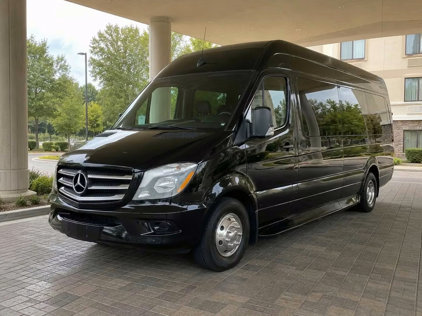 bullhead city sprinter van rental with driver tinted windows