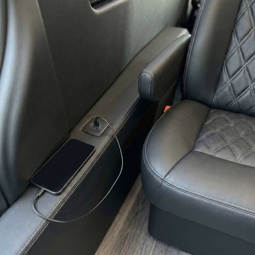 bullhead city sprinter van rental with driver usb charging
