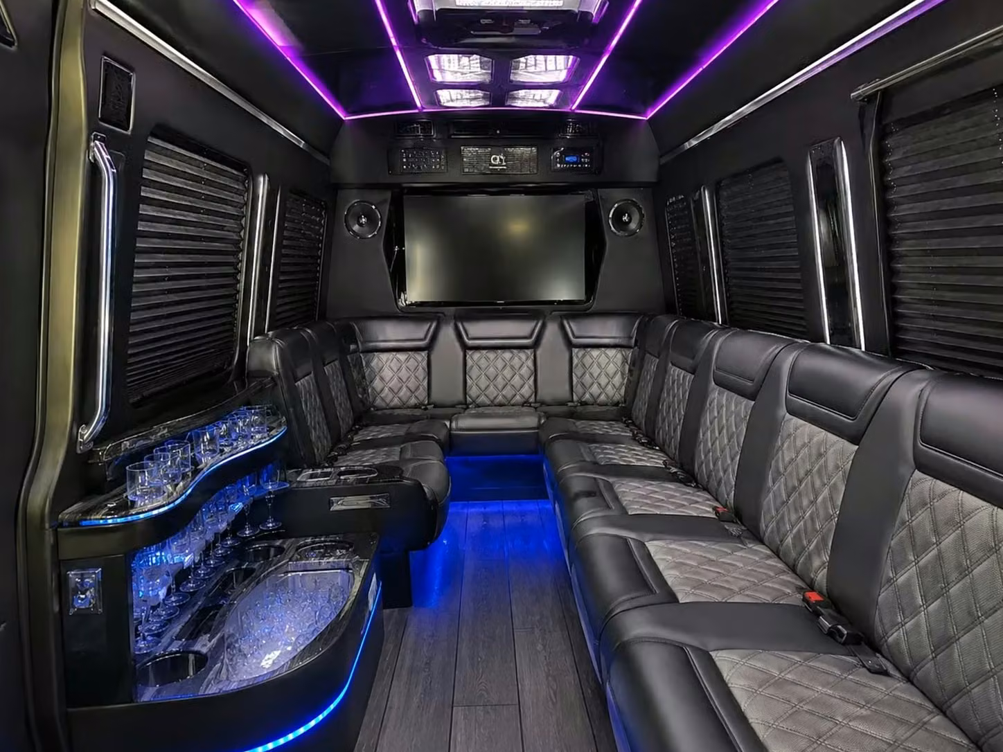 bullhead city wedding buses with a c wifi power outlets and onboard restrooms