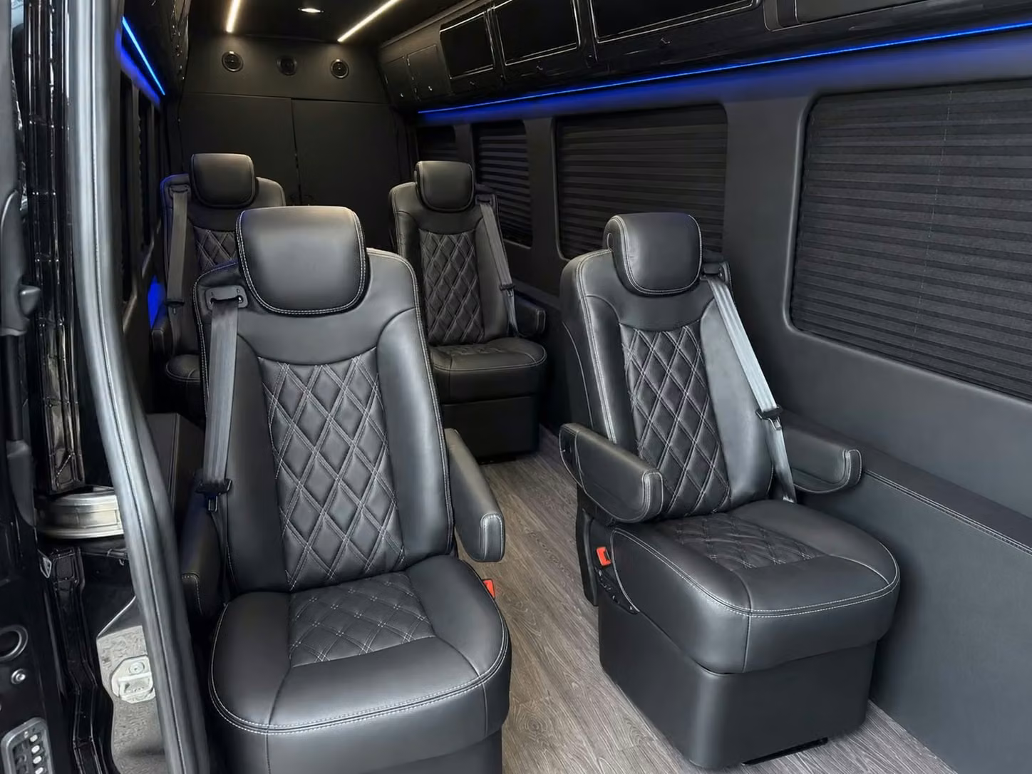 sprinter van with driver inside